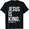 Men's Clothing Christian Jesus Is King Design Crown T-shirt Casual Couple Tshirt Tees Fitness T Shirt