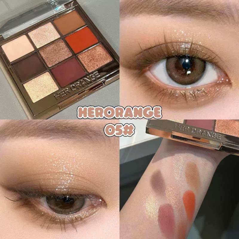 Explosive Flash Fairy Products New Nine-Color Eyeshadow Palette Ins Pearl Matte Powder Mist Rose Earth Tones Student Daily Affordable Price