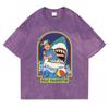 Stay Positive Printing Washed Retro Snow Womens T-Shirt Cotton Loose Tees Cotton Oversize Streetwear Breathable Tshirt Couple