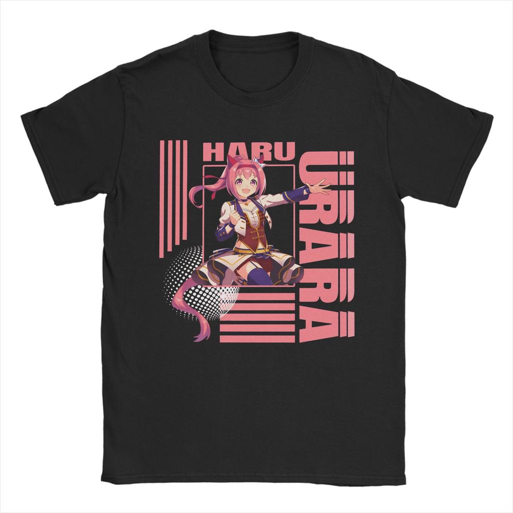 Haru urara 4 Unisexs T Shirts Hipster Tee Shirt Short Sleeve O Neck TShirts Cotton Plus Size Clothing