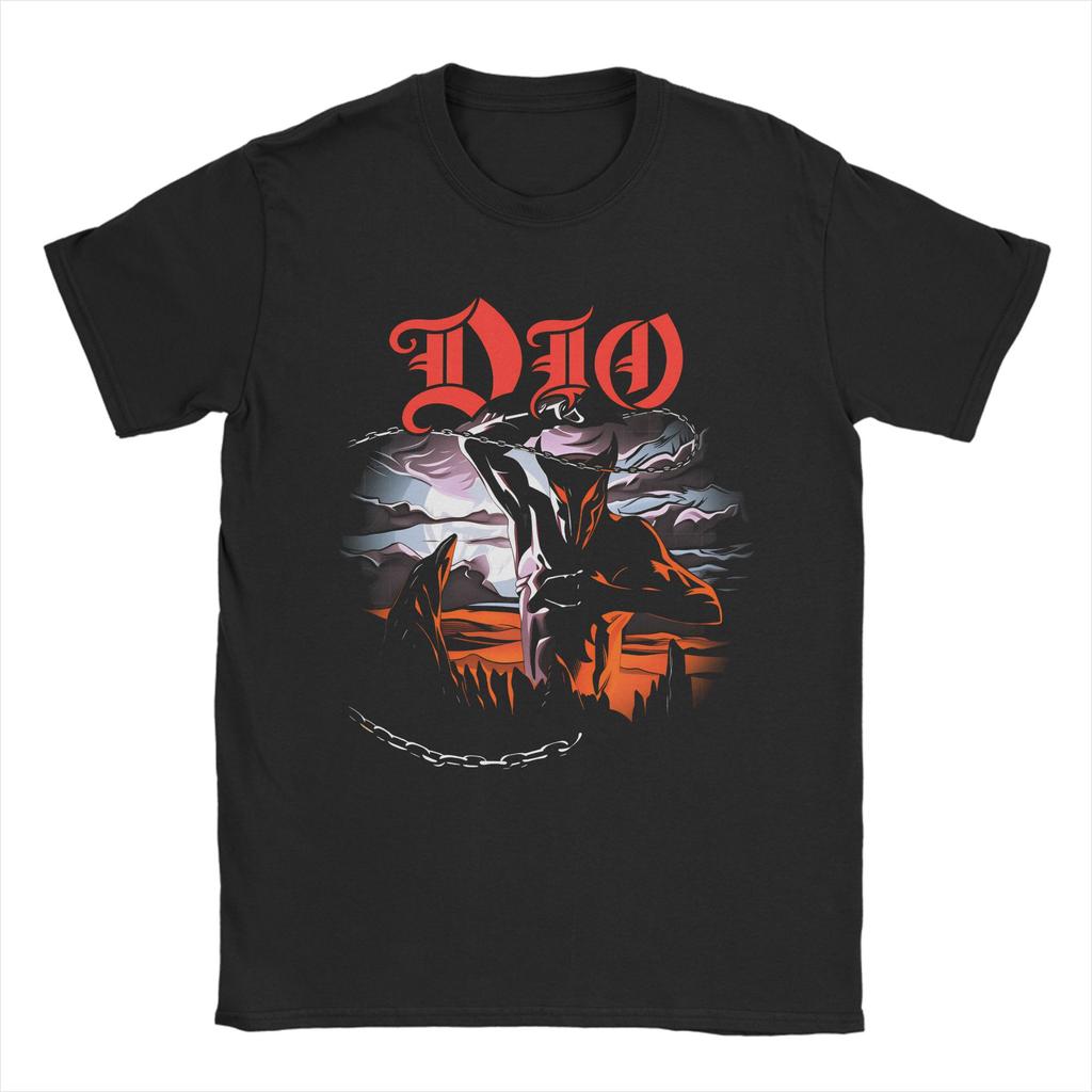 Футболка Dio The Last in Line Летняя Харадзюку Футболки Взрослые 100% Хлопок Круглый Вырез Оверсайз Футболки С Коротким Рукавом Классическая Футболка