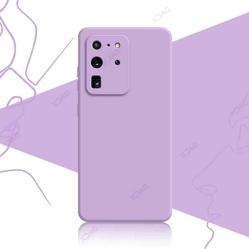 Чехол для мобильного телефона Samsung Galaxy S20 FE Plus Ultra SamsungS20Ultra S20Plus 5G Мягкий квадратный жидкий силиконовый чехол-сумка