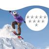 10 Pieces Snowboard Stomp Pads Accessory Enhanced Grip Alloy Sturdy Anti Slip Step Pad Snow Board