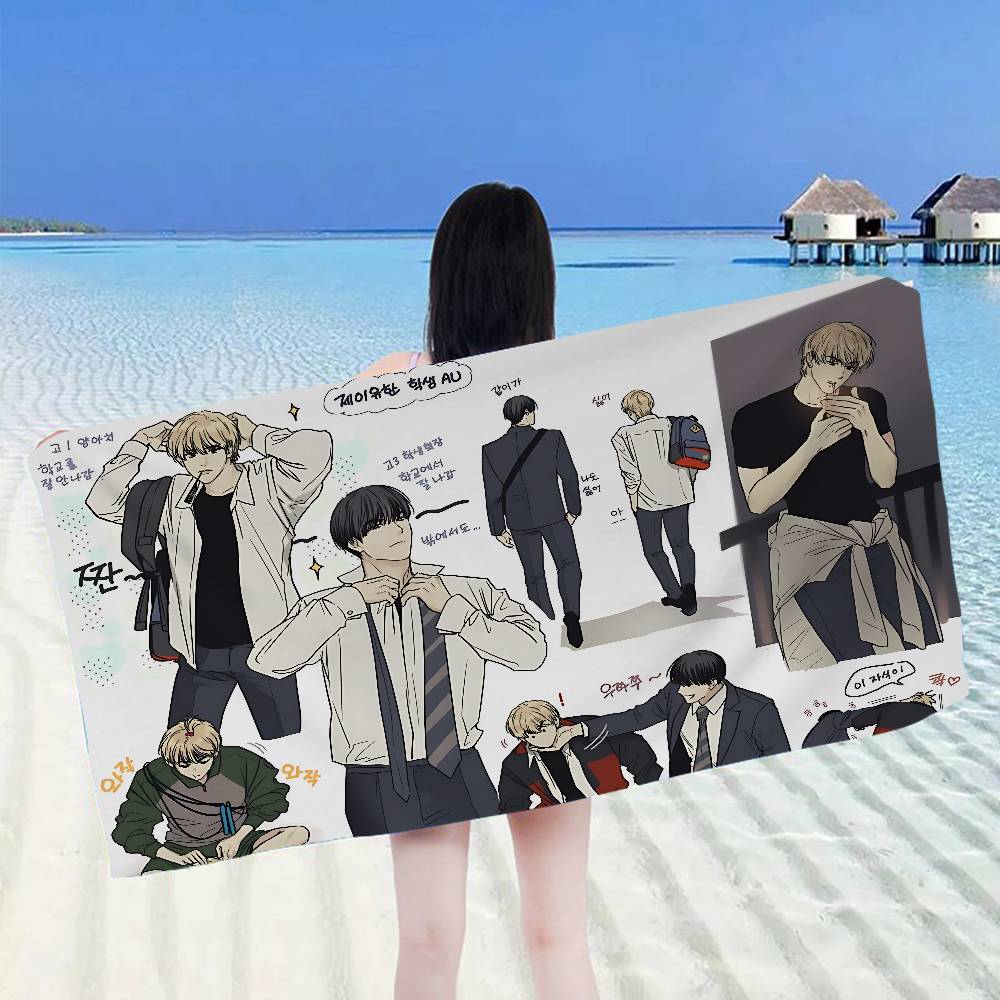 bl Anime payback Beach Towel Colorful Bath Towels for Girl Microfiber Quick Dry Sand Free Beach Yoga Spa Gym Pool