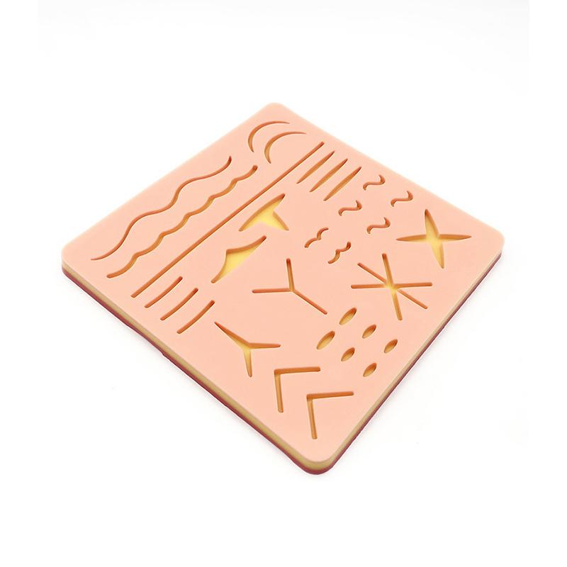 Модель шва кожи, силиконовая подушечка для наложения швов на рану, Y-образная тренировочная подушечка для травматического наложения швов, многоразовый силиконовый коврик для практики наложения швов