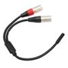 Удобный кабель-разветвитель Acogedor XLR Balanced Dual XLR Male to Female XLR Y 3,5 мм, 3,5 мм 1/8 дюйма 3-контактный