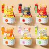Diamond Horse Lucky Cat Building Block Model: Educational Toy and Gift for Children.