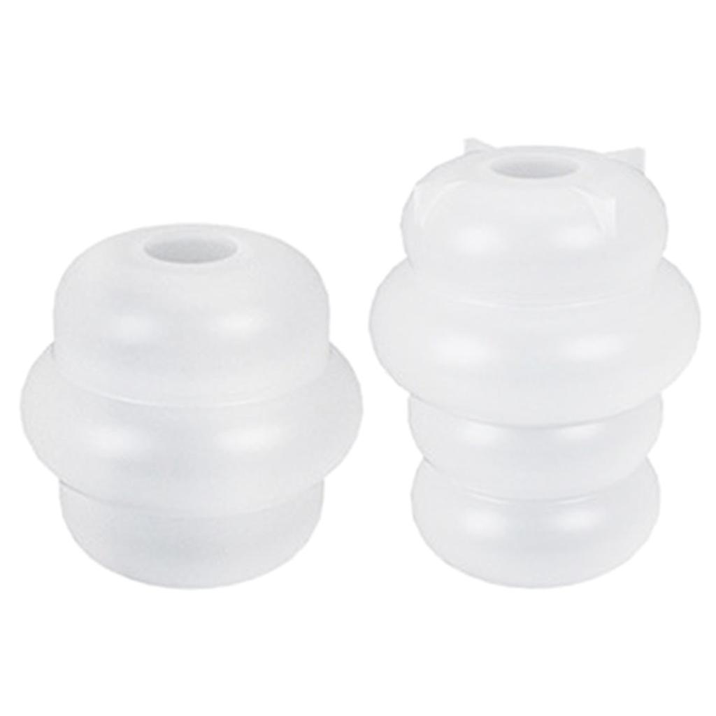 2pcs Taper Candle Holder Silicone Mold 3D Round Candlestick Casting Mould Ornament Gypsum Concrete Resin Molds Decors