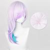 LAOBAO Косплей Ятоноуэ Ката Маскировка Светло-голубой и фиолетовый Средний костюм Идеально подходит для культурных школьных мероприятий Парик, Парик, Термостойкий, Парик, Сетка,