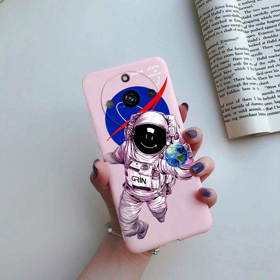 For Cover Realme 11 Pro Plus Case RMX3740 Cute Cartoon Cat Flower Soft Silicone Phone Covers For Realme11 11Pro+ 5G 2023 Bumper