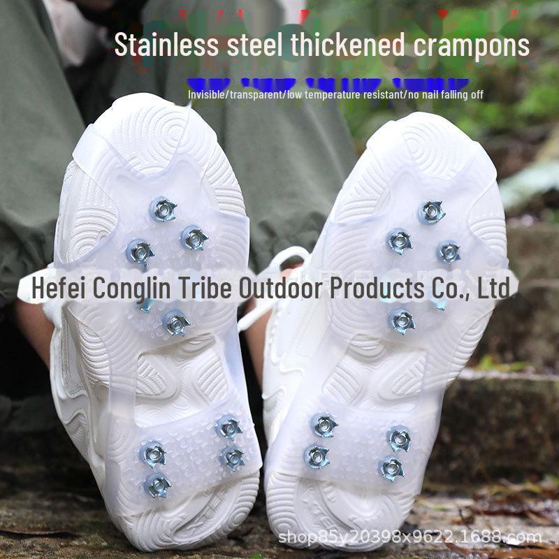 Кошки для бега по льду с 10 зубьями, противоскользящие, для обуви - Альпинизм и катание на лыжах на открытом воздухе
