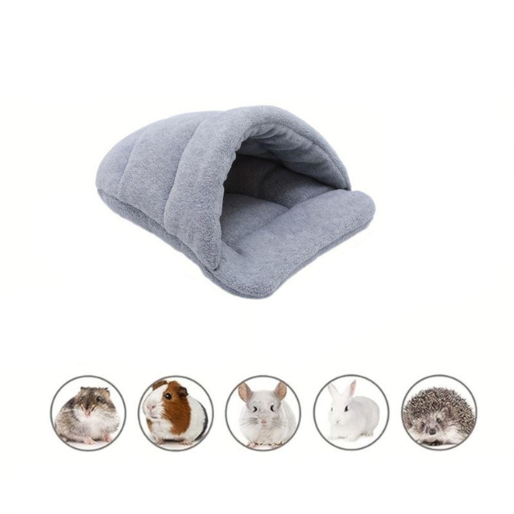 Fleece Pet Bed Sweat-absorbent Pet House Kitten Mat Sleeping Bag Small Pet