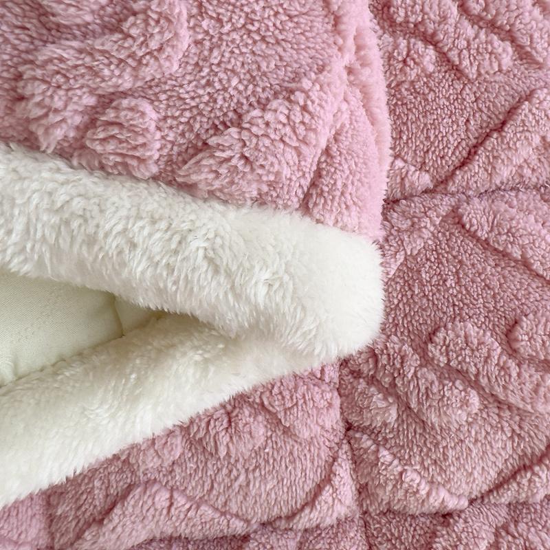 Мягкий фланелевый наматрасник, зимний теплый чехол для матраса с четырьмя углами, эластичная резинка, простыня для односпальной и двуспальной кровати размера «king-size»