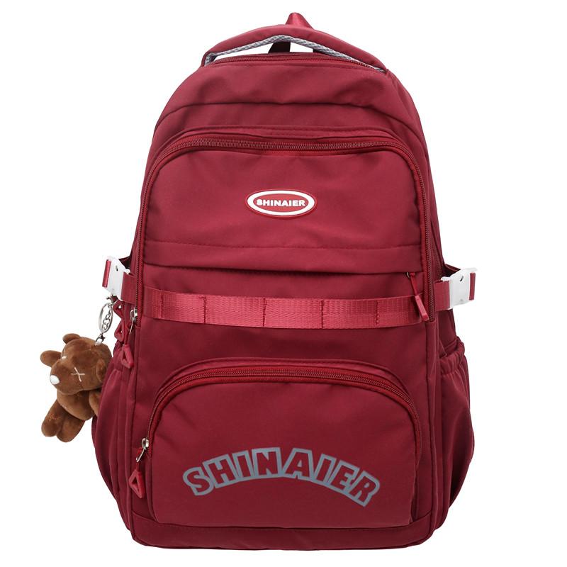 Рюкзак для ученика средней школы, женский нейлоновый рюкзак, мужской рюкзак с принтом в виде букв