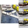 Simple Solid Color Metal Square Buckle Decoration Women Casual Wide Belt For Everyday