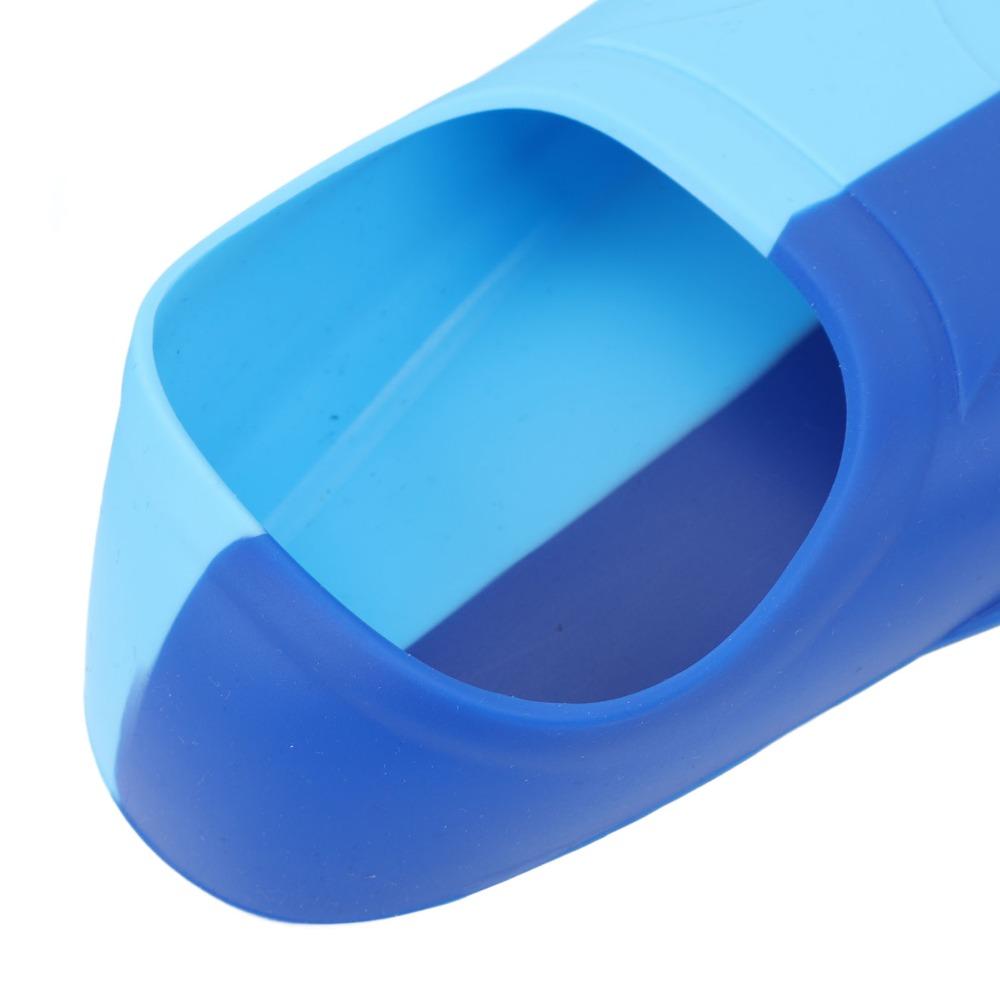 2PCS Blue Swimming Training Flippers Anti-Slip Swim Training Fins Swim Fins for Diving Breaststroke