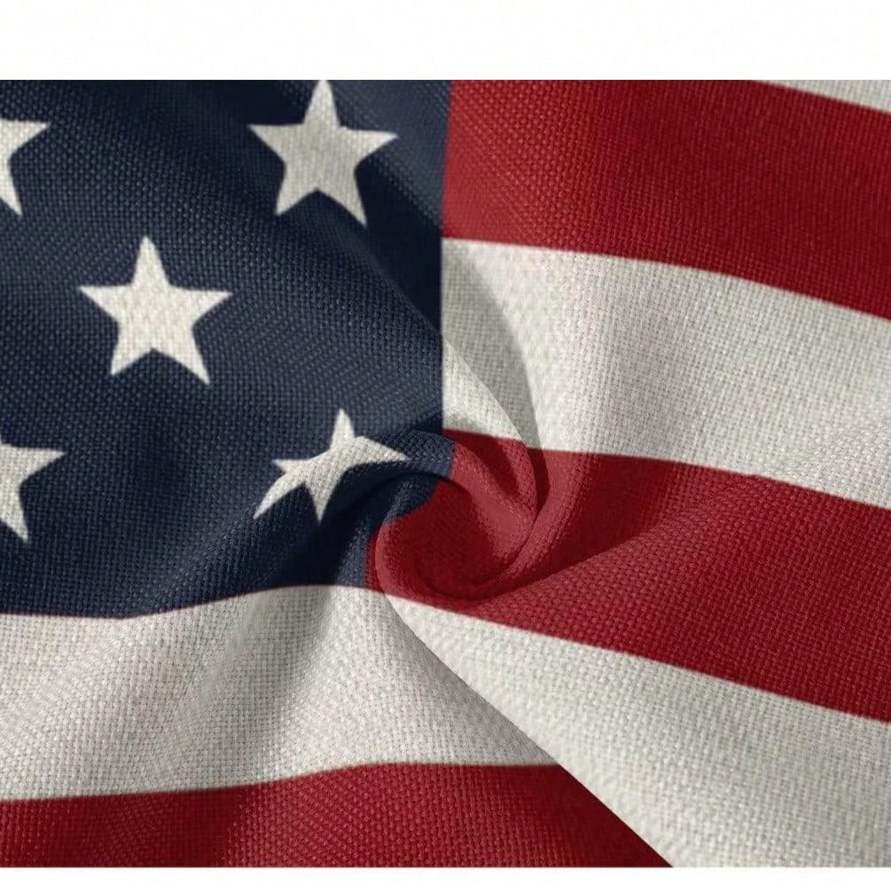 Upgrade Your Holiday Decor With This 2-Piece Patriotic Pillow Cover Set. Featuring Classic American Flag Designs In Red, White