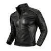 Vintage Motorcycle Biker Jacket Men Real Cowhide Leather Autumn Winter Coat Liner Detachable Riding Clothing
