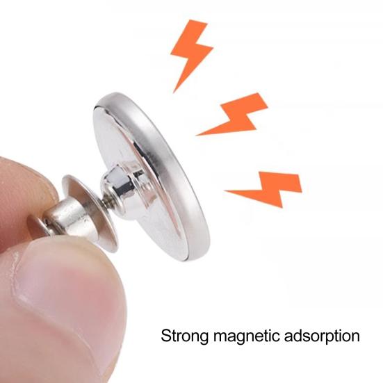 2 шт. Магнитные подхваты для штор Сильный клей Высокая термостойкость Сплавные пуговицы Двусторонние шторы