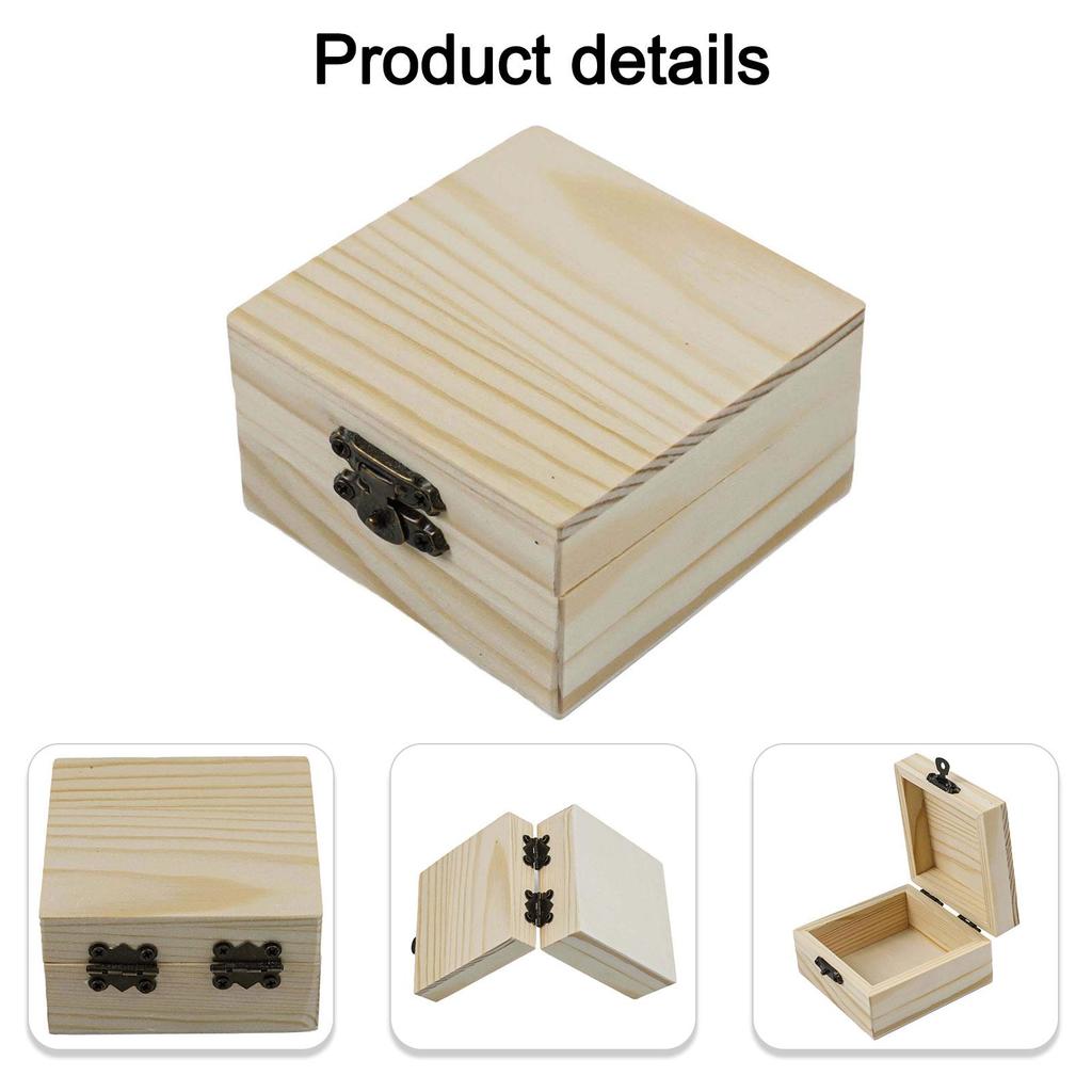 Коробка для хранения Дом Домашний органайзер Деревянная крафт-коробка