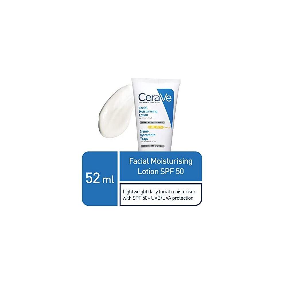  AM Facial Moisturising Lotion SPF50 with Ceramides & Vitamin E for Normal to Dry Skin 52ml