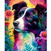 Frame Paint By Numbers For Adults Colorful Dog Animals Beginner Kits Easy Acrylic On Canvas For Home Decoration