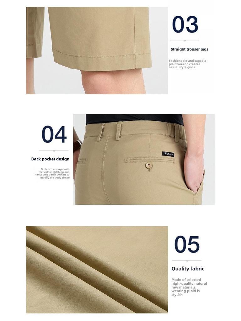 Мужские летние хлопковые шорты свободного кроя 2025 года — дышащие и повседневные для походов и работы