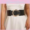 Gold Buckle Fashion Decoration Women Casual Wide Waist Belt For Use Daily