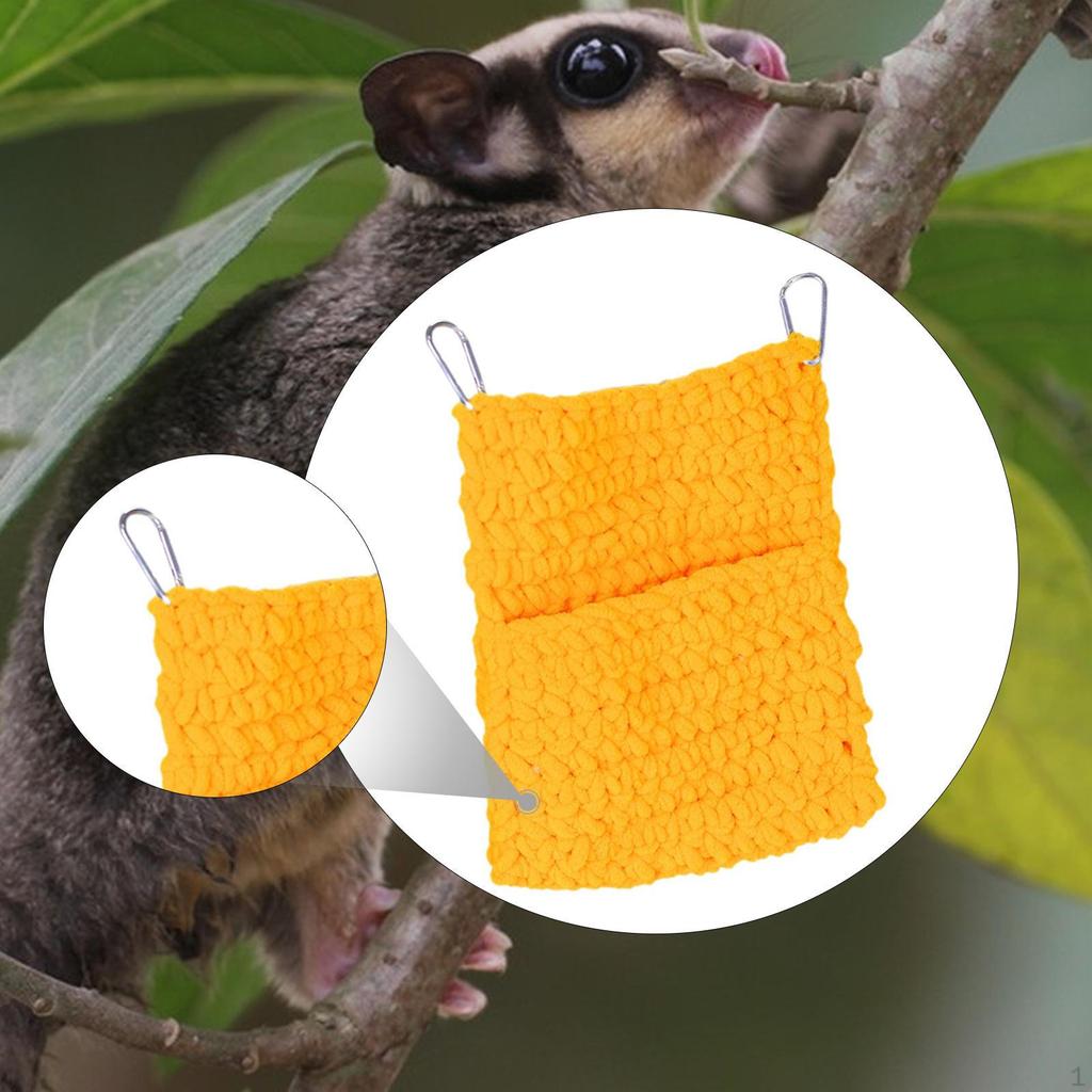 Guinea Pig Hammock Pet Cage Accessories Soft Hanging Bed Ferret for Small Animals
