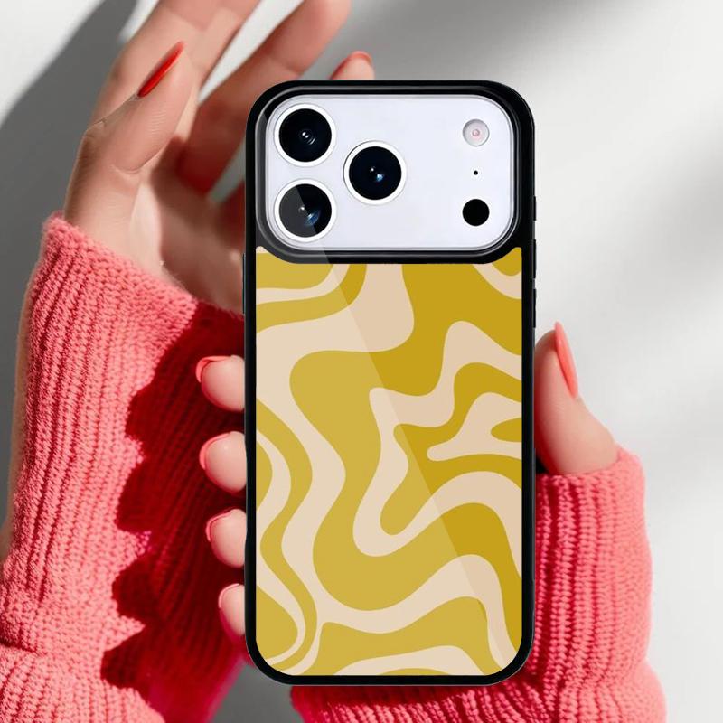 Чехол-накладка для телефона с абстрактным узором «Жидкий вихрь» для iPhone 17 16 15 14 13 Pro Max Задняя крышка для 12 11 Pro Coque