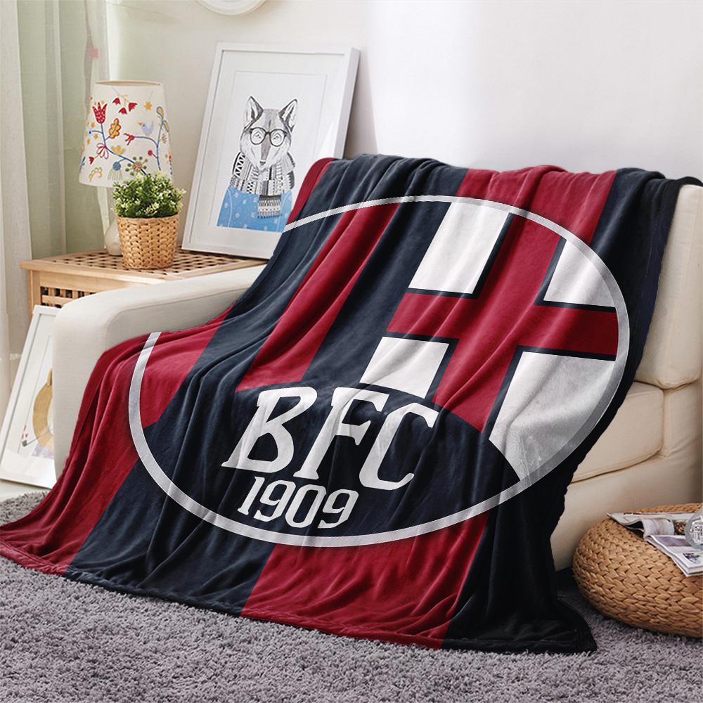AS Bologna Calcio  Print Flannel Blanket, High quality Comfortable for All Seasons, Home Decor, Warmth and Comfort