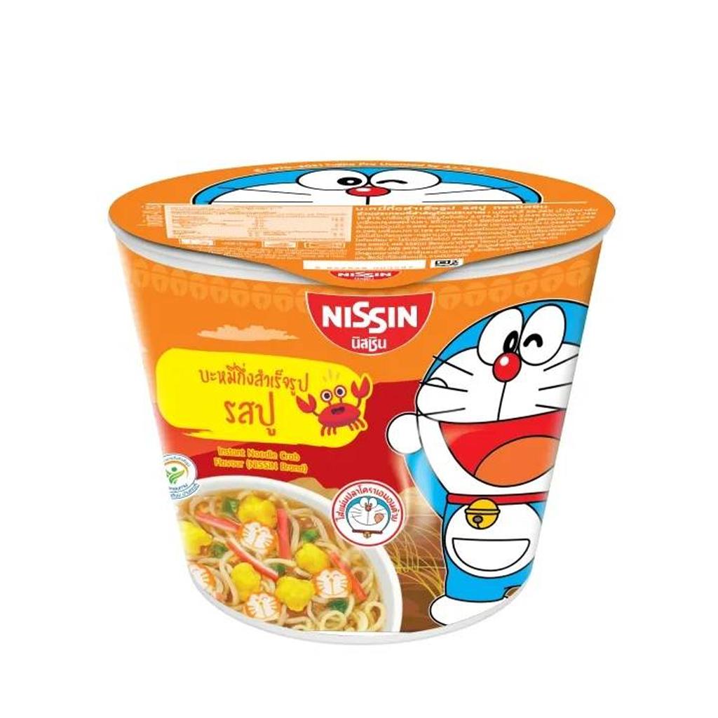 NISSIN Лапша быстрого приготовления Doraemon Mini Cup со вкусом краба 40 г. х 6 шт.