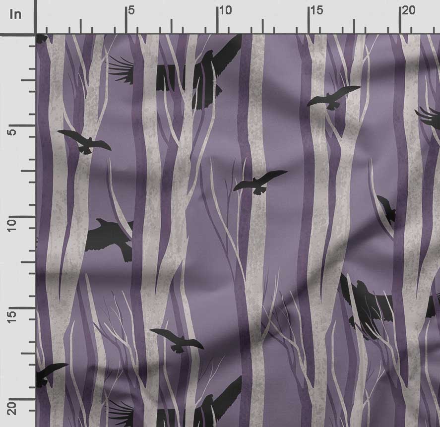 Soimoi Принт «Птица с листьями», Хлопковый батист, Ткань для квилтинга, продаваемая во дворе, шириной 42 дюйма, Хлопчатобумажная ткань средней плотности, Швейные принадлежности,