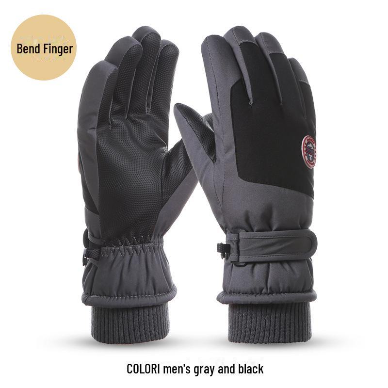 Зимние термоперчатки унисекс: Утепленный, водонепроницаемый, ветрозащитный, нескользящий, идеально подходит для катания на лыжах и велосипеде
