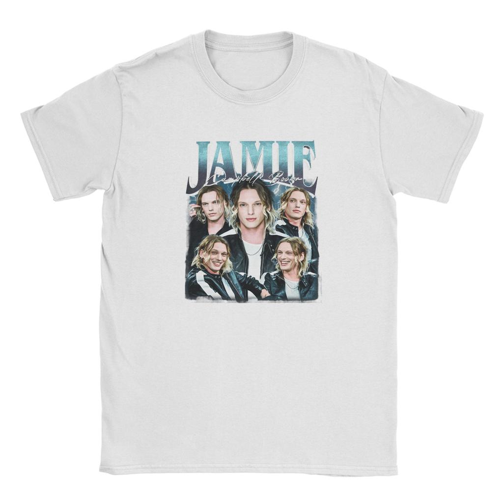 Casual TShirt Summer JJamie Campbell Bower Trendy Cool T Shirts 100 Cotton Tshirt for Fun Loose Short Sleeve Clothing