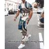 New Summer Men's Trousers Tracksuit Set Sportwear 3d Print Short Sleeve T Shirt+long Pants 2 Piece Suit Men Outfits Clothes