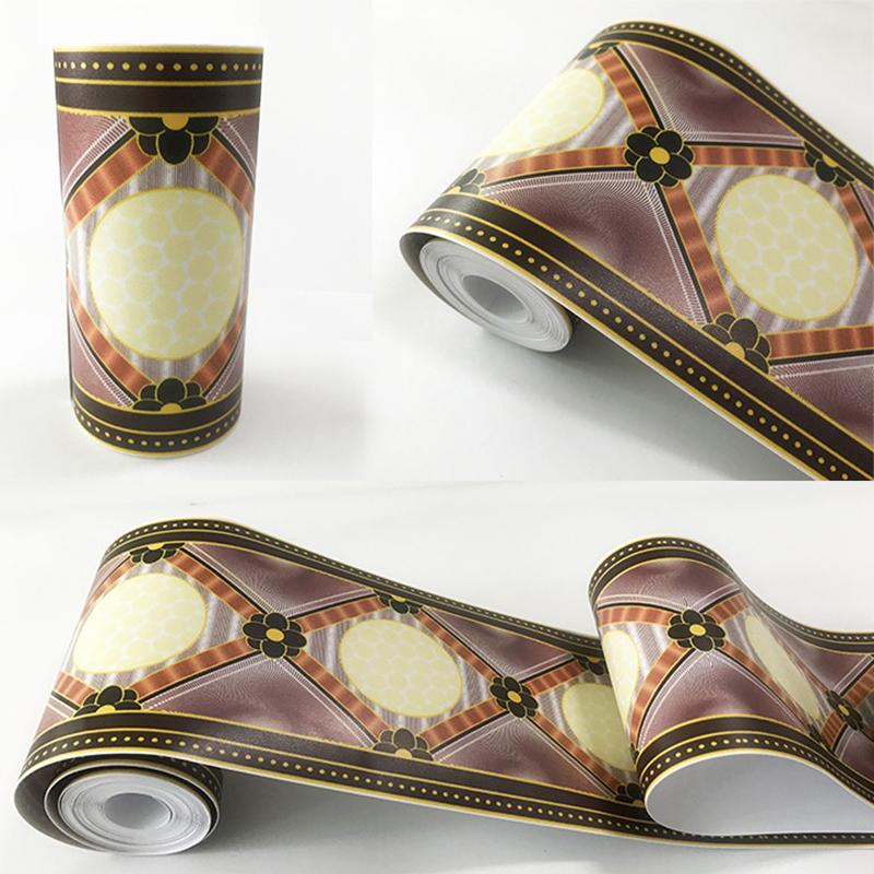 3D обои бордюры ПВХ самоклеящиеся водонепроницаемые наклейки на стену гостиная ванная комната линия талии 3D домашний декор бордюр