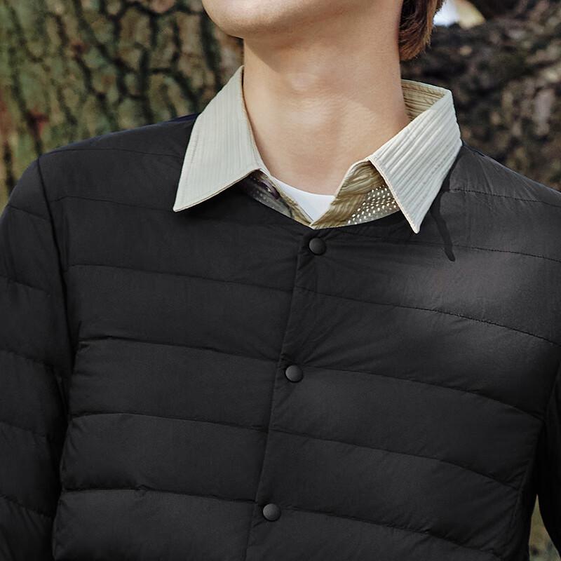 Tanboer Men's Lightweight Collarless Duck Down Jacket TA5330109A