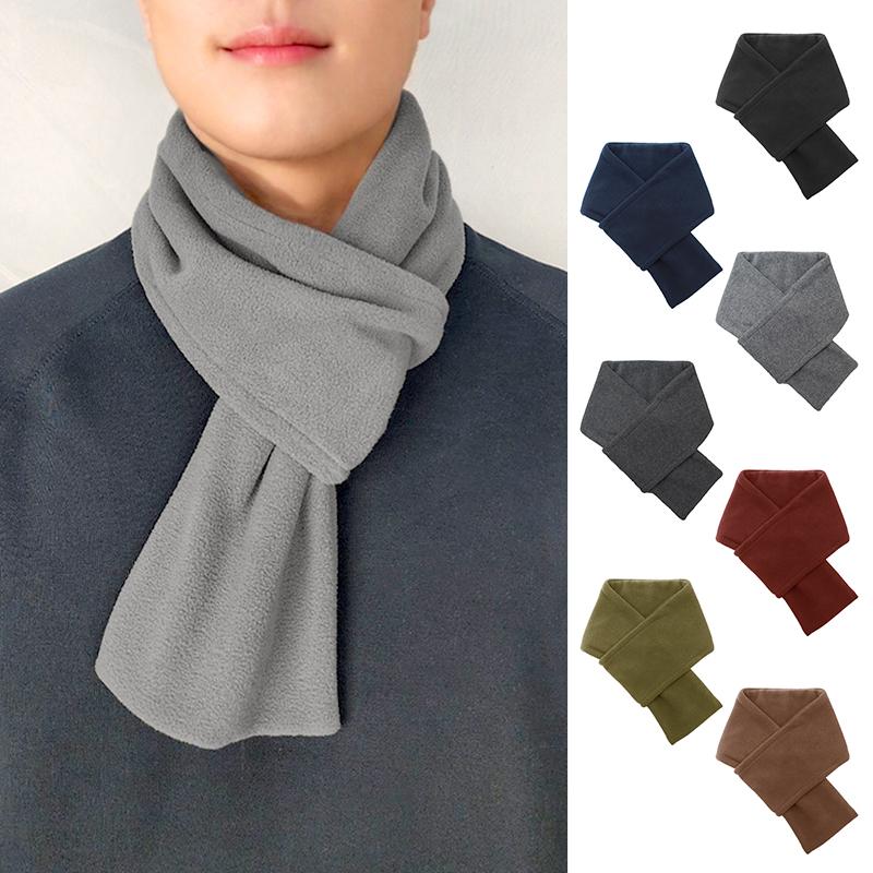 1 шт. модный мужской шарф-крест, зимние теплые флисовые шарфы, мягкий шейный платок, плюшевые бархатные шарфы для велоспорта