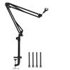 Nivithi NB35K Desktop Microphone Stand, Microphone Arm Holder, Desk Arm Type, 360 Rotation, Angle Adjustment, Extendable, and Foldable