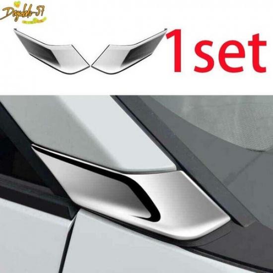 Chrome Exterior Window A-Pillar Cover Trim 2x For Toyota Corolla Cross -