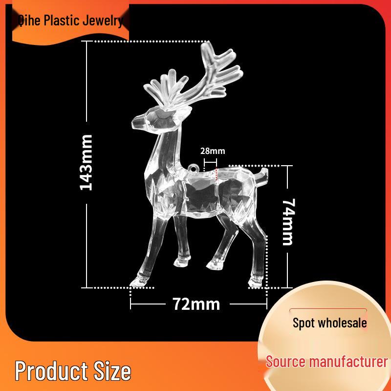 Акриловый Олень Рождественская Елка Украшение Орнамент