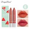 Moisturizing Lipstick Crayon Lipstick Pen Combination Lip Liner Lipstick Pen Solid Fruit Lip Gloss 2-pack Set
