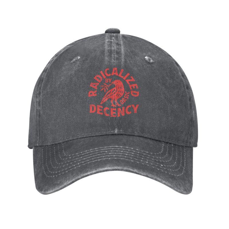Personalized Cotton Radicalized By Basic Decency Baseball Cap Women Unisex Adjustable Dad Hat Sports