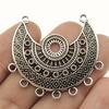2pcs 43x41mm Charm Connector Earring Connector Charms For Jewelry Making Antique Silver Necklace B13625