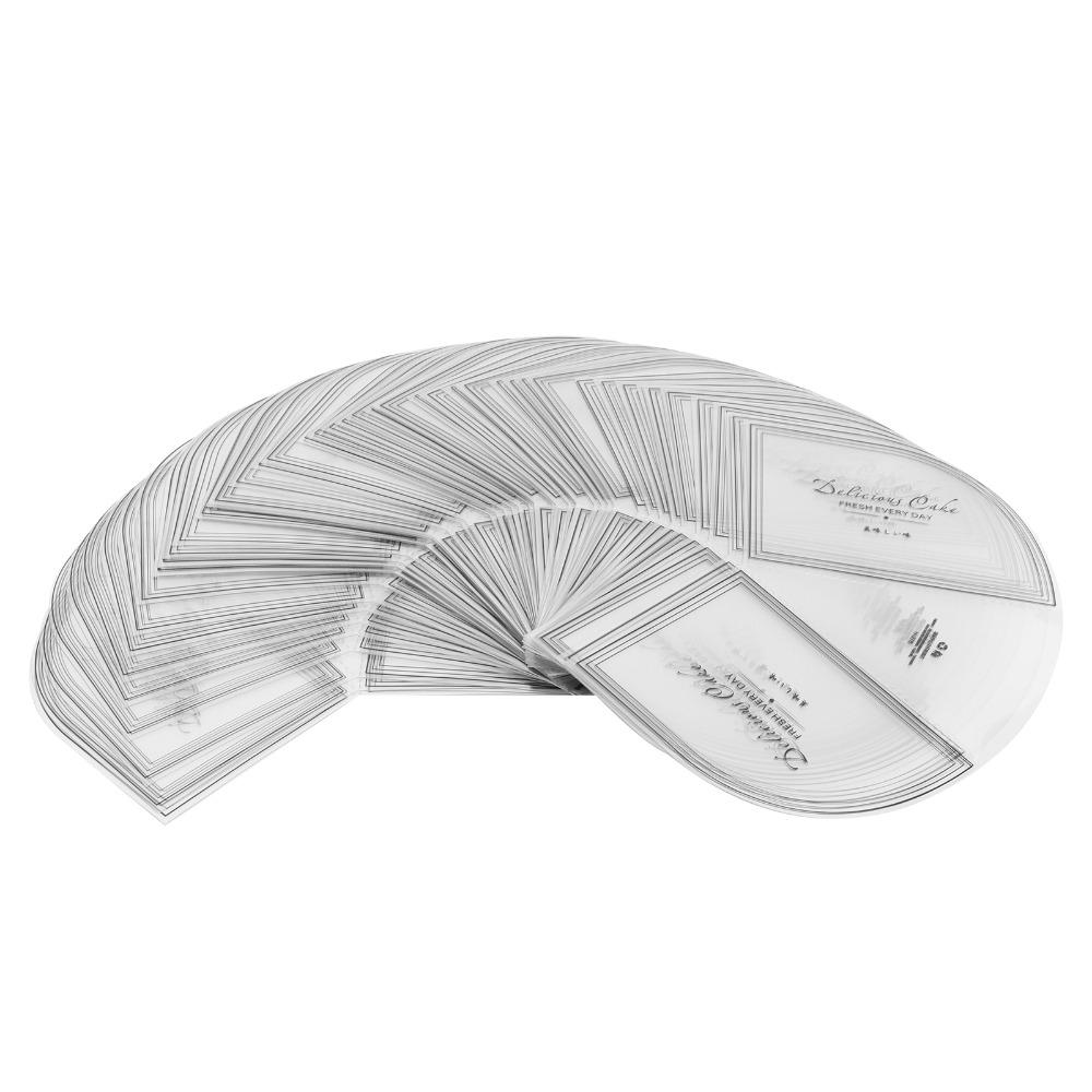 100PCS Transparent Triangle Shape Mousse Surrounding Edge Cake Decorating Tool Bakery Presentation
