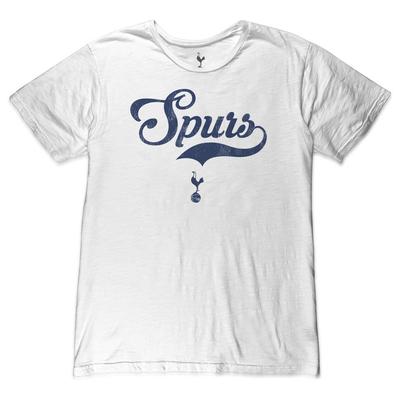 TOTTENHAM HOTSPUR Белая футболка из премиального хлопка с фактурой 'slub' - 1863FC Унисекс Футболка