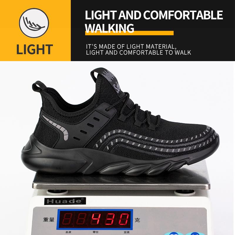 Steel Toe Safety Shoes For Men Women Puncture Proof Working Sneakers Lightweight Work Shoes Construction Anti-smash Anti-stab Men Safety Work Boots