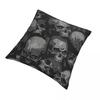 Totally Gothic Cojines Throw Pillow Case Heavy Metal 1960s Punk Cushion Home Sofa Chair Print Decorative Coussin