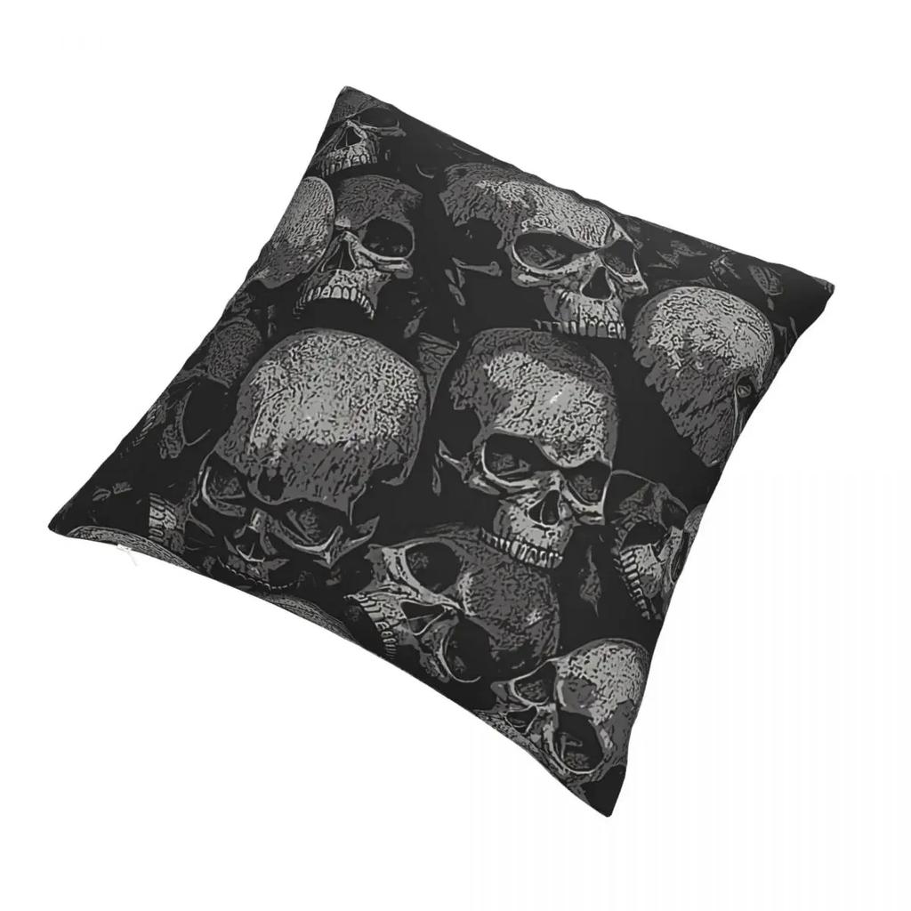 Totally Gothic Cojines Throw Pillow Case Heavy Metal 1960s Punk Cushion Home Sofa Chair Print Decorative Coussin